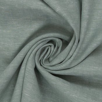 Leinen- Baumwoll Mischgewebe "Paul" mint meliert